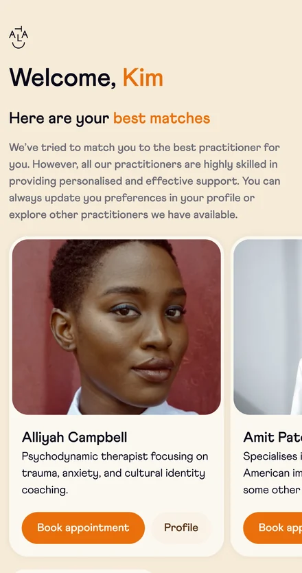 Tala Thrive app, your best matches