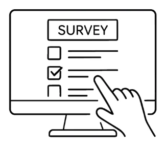 Fill in our survey illustration